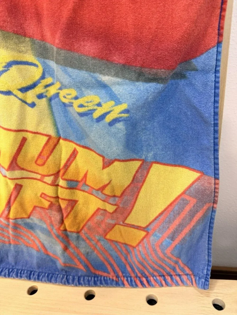 RARE Disney Store Pixar Cars Lightning McQueen Beach Towel Vintage 54” X 29”
